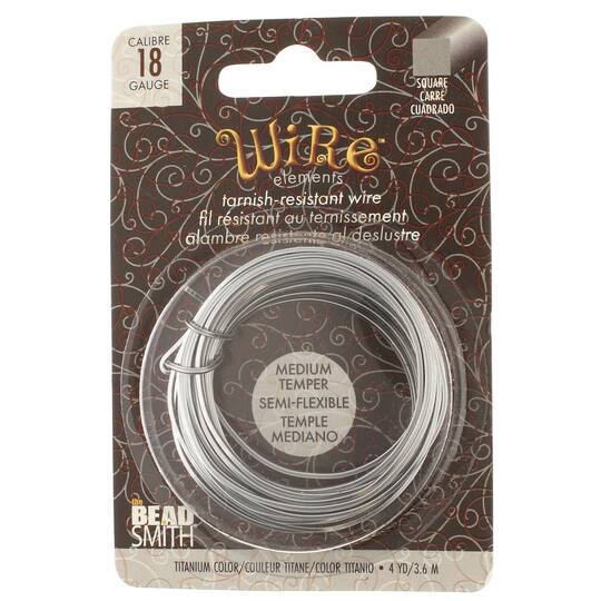 The Beadsmith® Wire Elements™ 18 Gauge Tarnish Resistant Medium